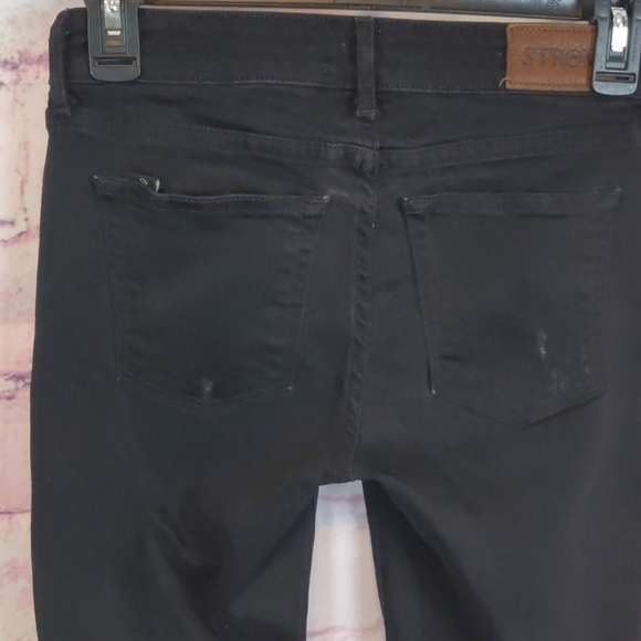 Strom tio skinny Raven black distressed jeans size 23 - Picture 5 of 8